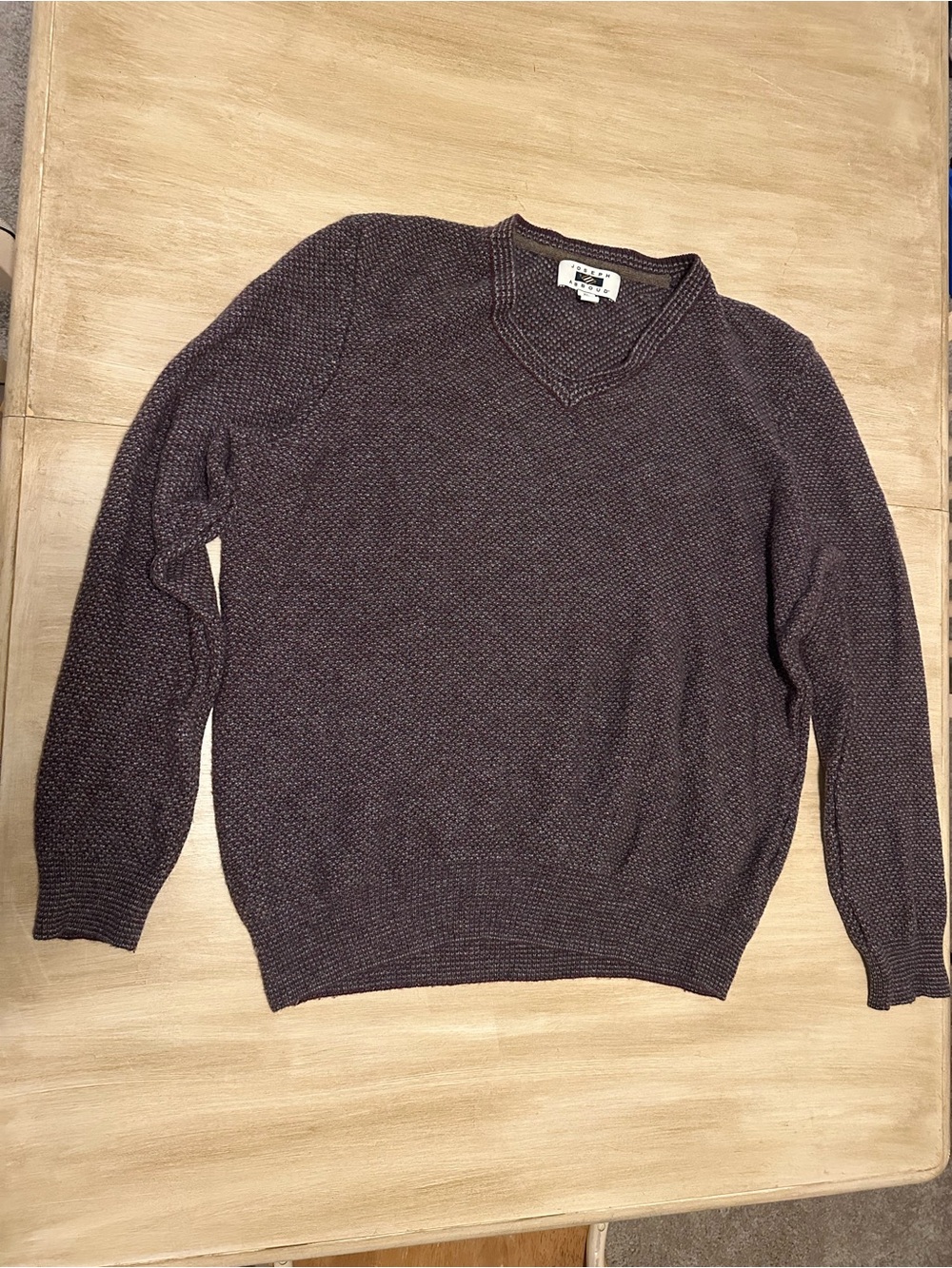 Joseph Abboud Men's V-Neck Sweater in Charcoal Heather